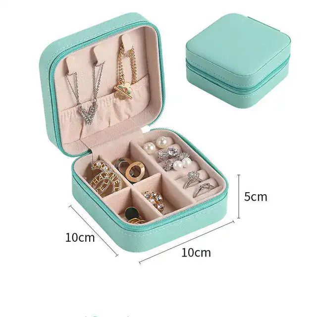 Portable Travel Jewelry Organizer Box (Random Colours)