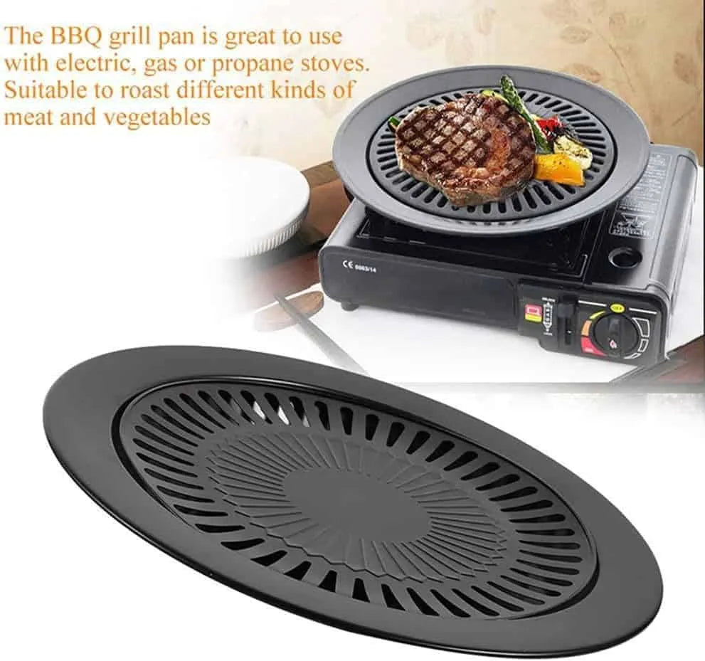 Stainless steel BBQ grill plate