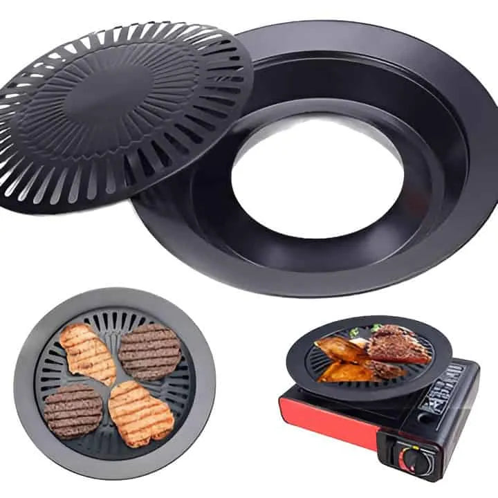 Stainless steel BBQ grill plate