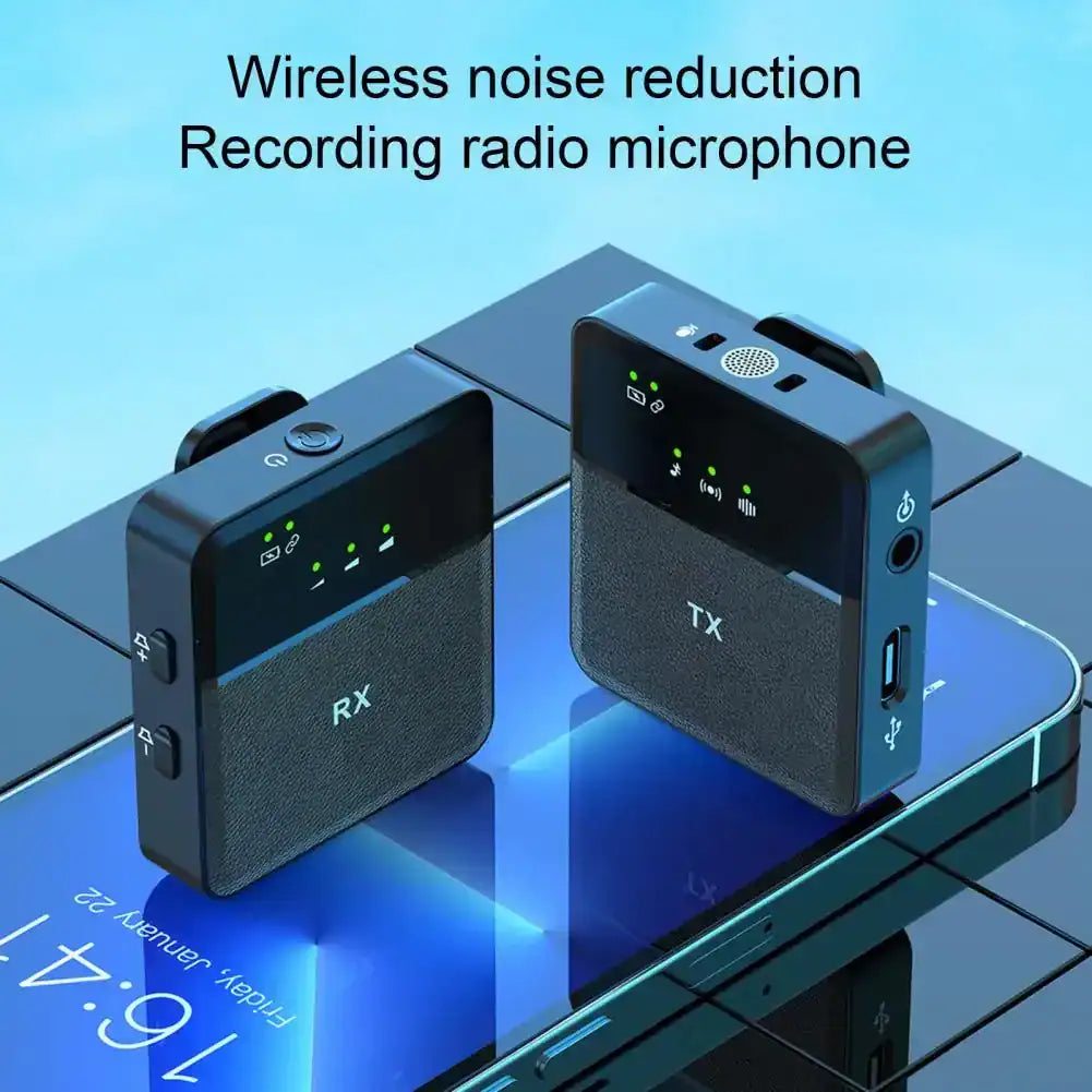 SX8 Type-C Wireless Lavalier Mic – Noise Reduction Clip Microphone