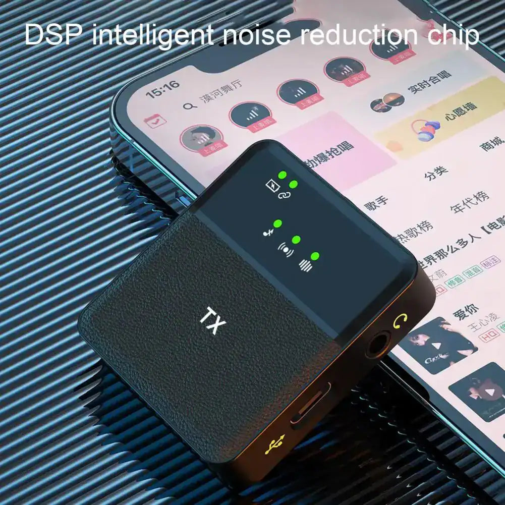 SX8 Type-C Wireless Lavalier Mic – Noise Reduction Clip Microphone