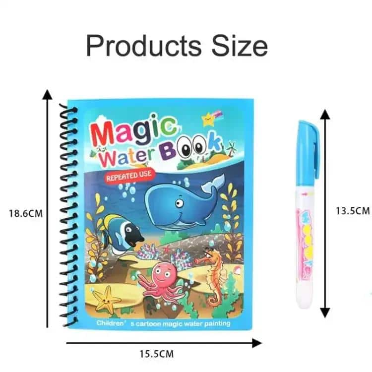 Magic Water Drawing Canvas for Kids – Reusable Mess Free Art Pad