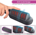 2-in-1 Hair Straightener Brush – Straighten & Curl Styling Comb