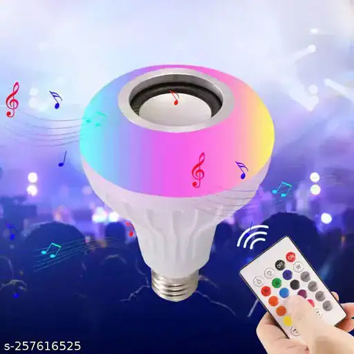 Smart LED Music Bulb – Bluetooth Speaker with Remote RGB Light