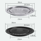 Stainless steel BBQ grill plate