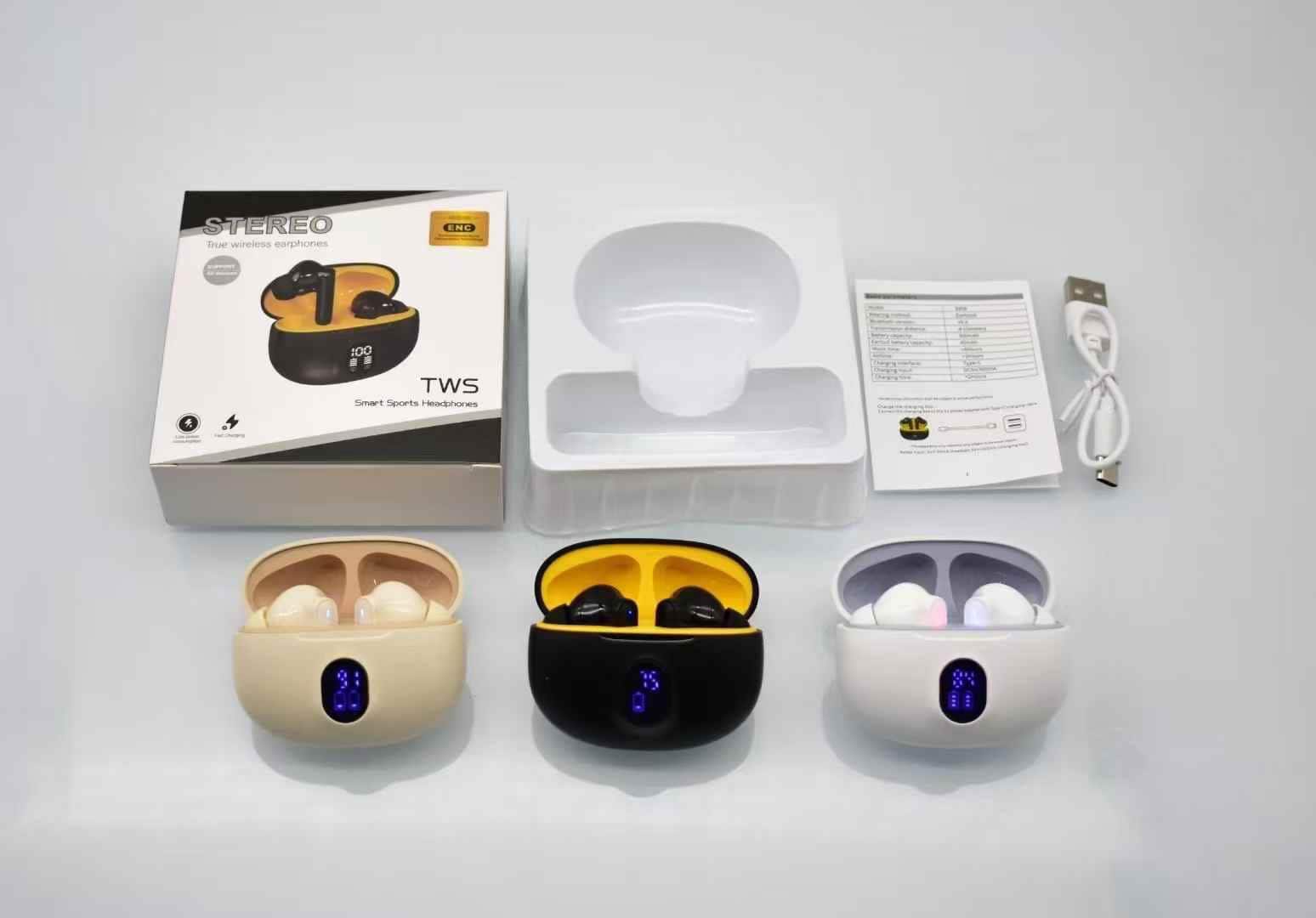 STEREO 895B Wireless Earbuds