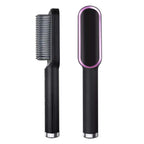 2-in-1 Hair Straightener Brush – Straighten & Curl Styling Comb