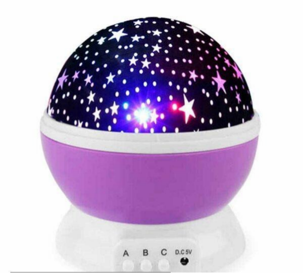 Star Moon Projection Night Lamp for Kids