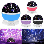 Star Moon Projection Night Lamp for Kids