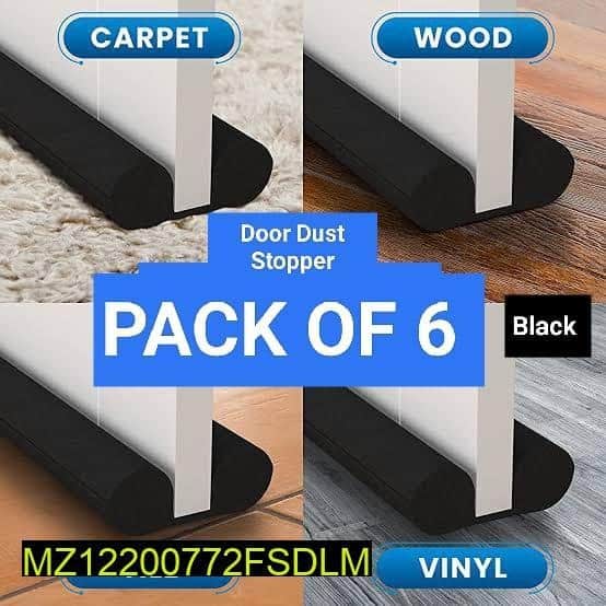 Double Sided Door Dust Stopper Draft Guard Pack of 6