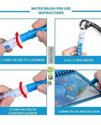 Magic Water Drawing Canvas for Kids – Reusable Mess Free Art Pad