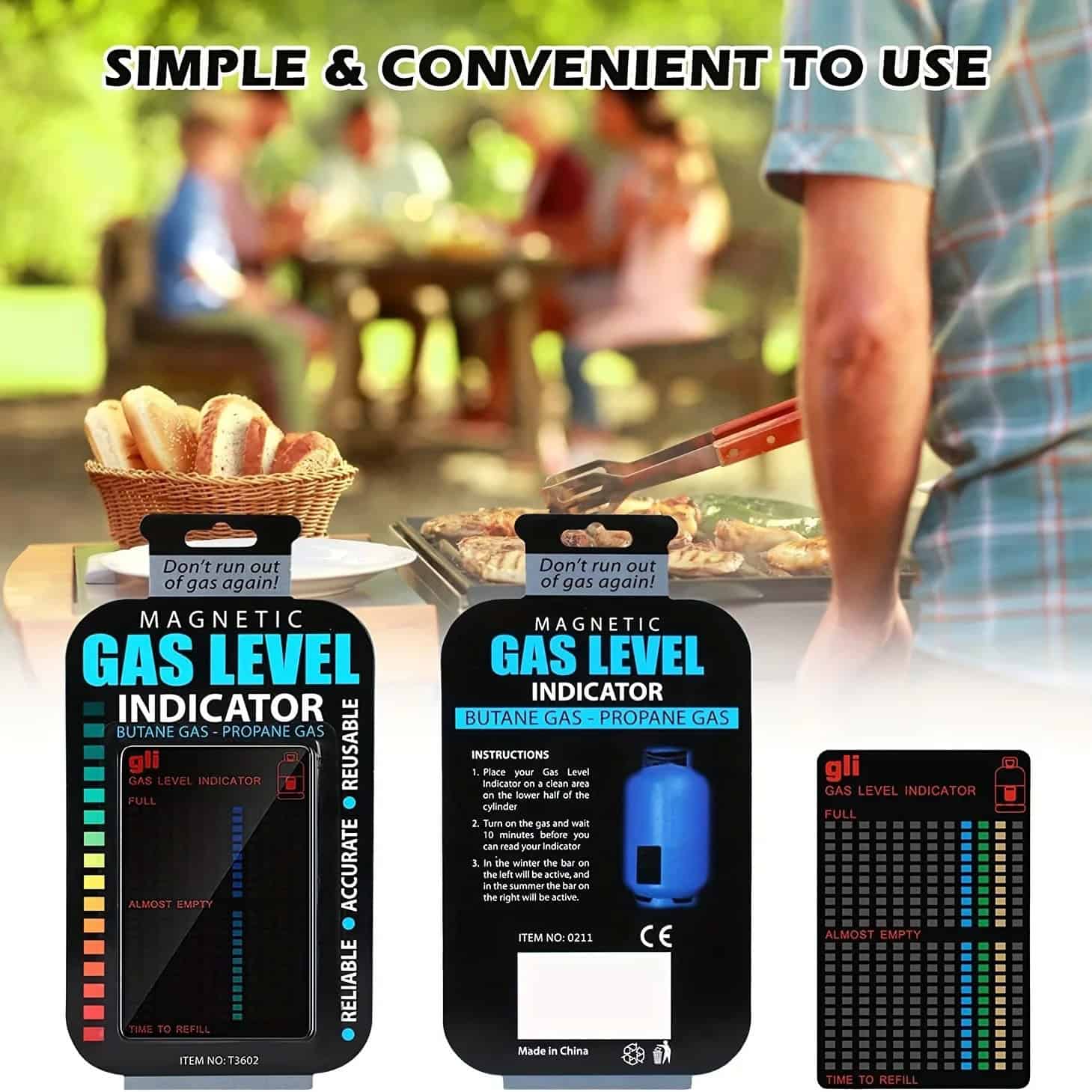 Magnetic Gas Level Indicator – Smart LPG Cylinder Gauge