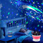 Star Moon Projection Night Lamp for Kids
