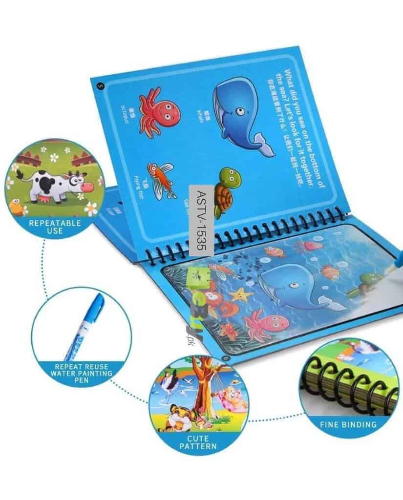 Magic Water Drawing Canvas for Kids – Reusable Mess Free Art Pad