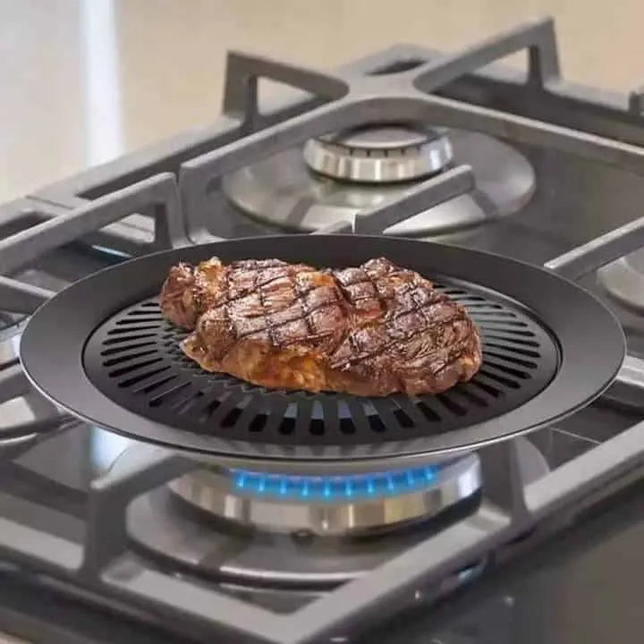 Stainless steel BBQ grill plate