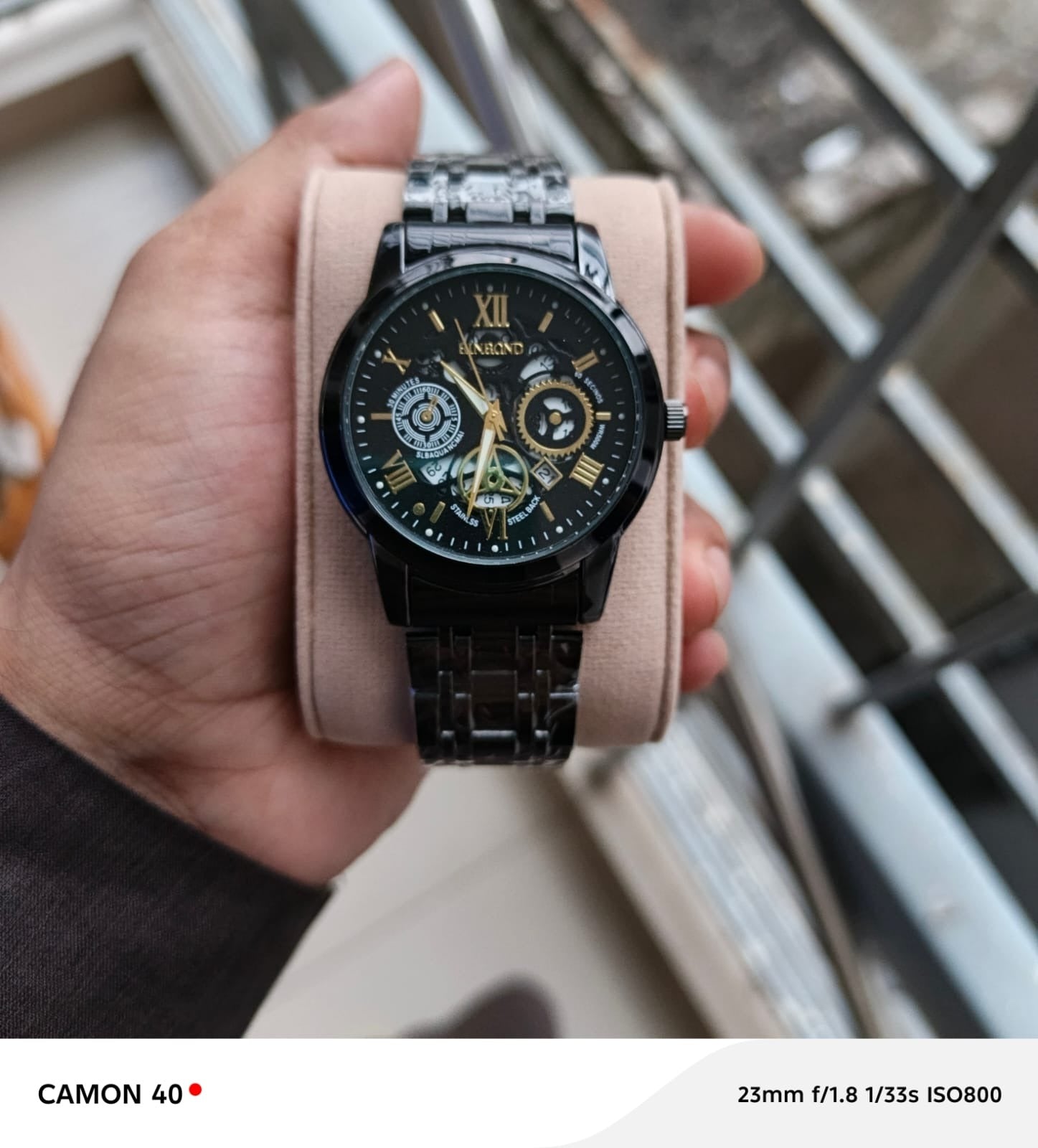 Men’s Luxury Analog Watch – Premium Stainless Steel Design