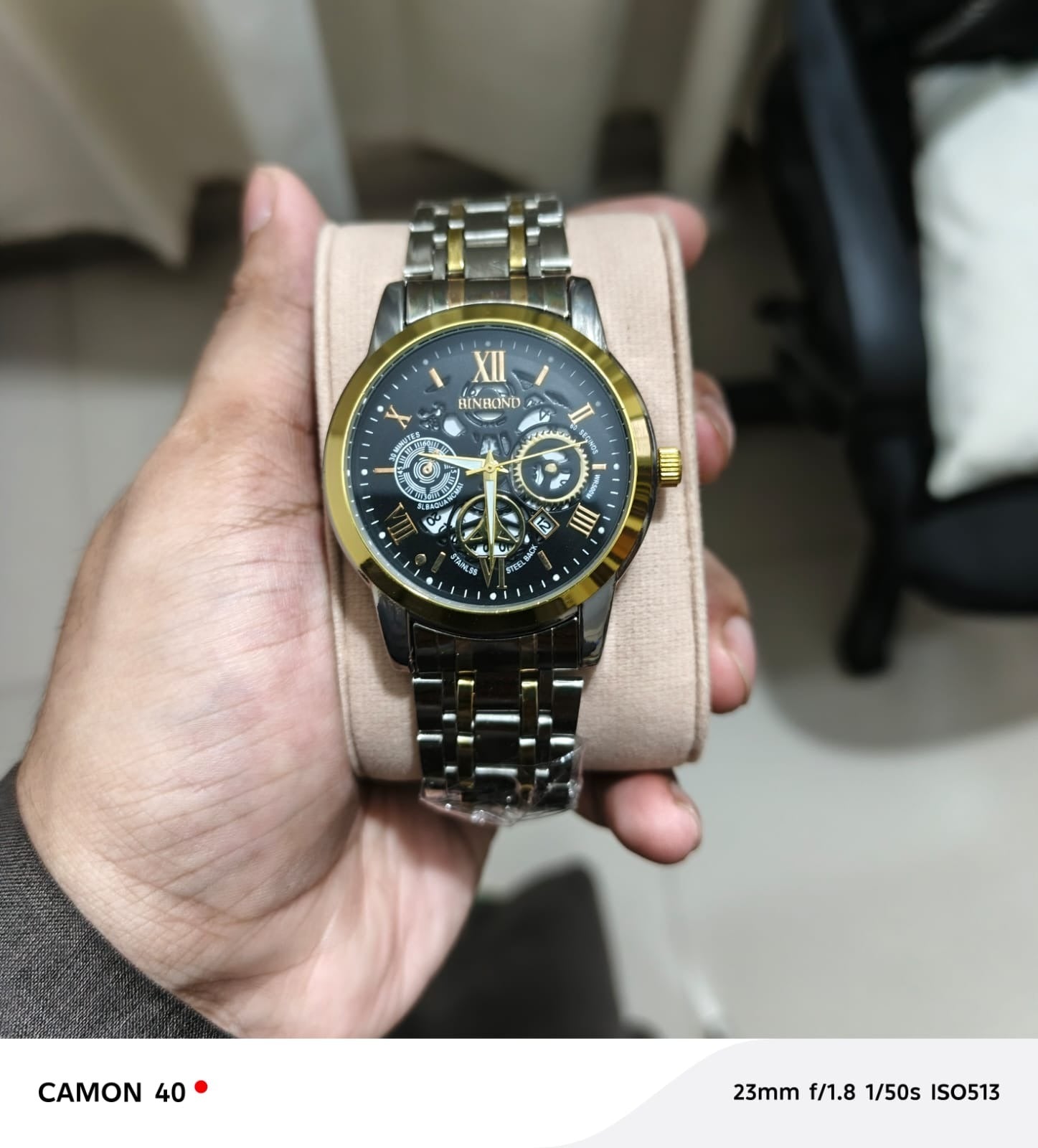 Men’s Luxury Analog Watch – Premium Stainless Steel Design