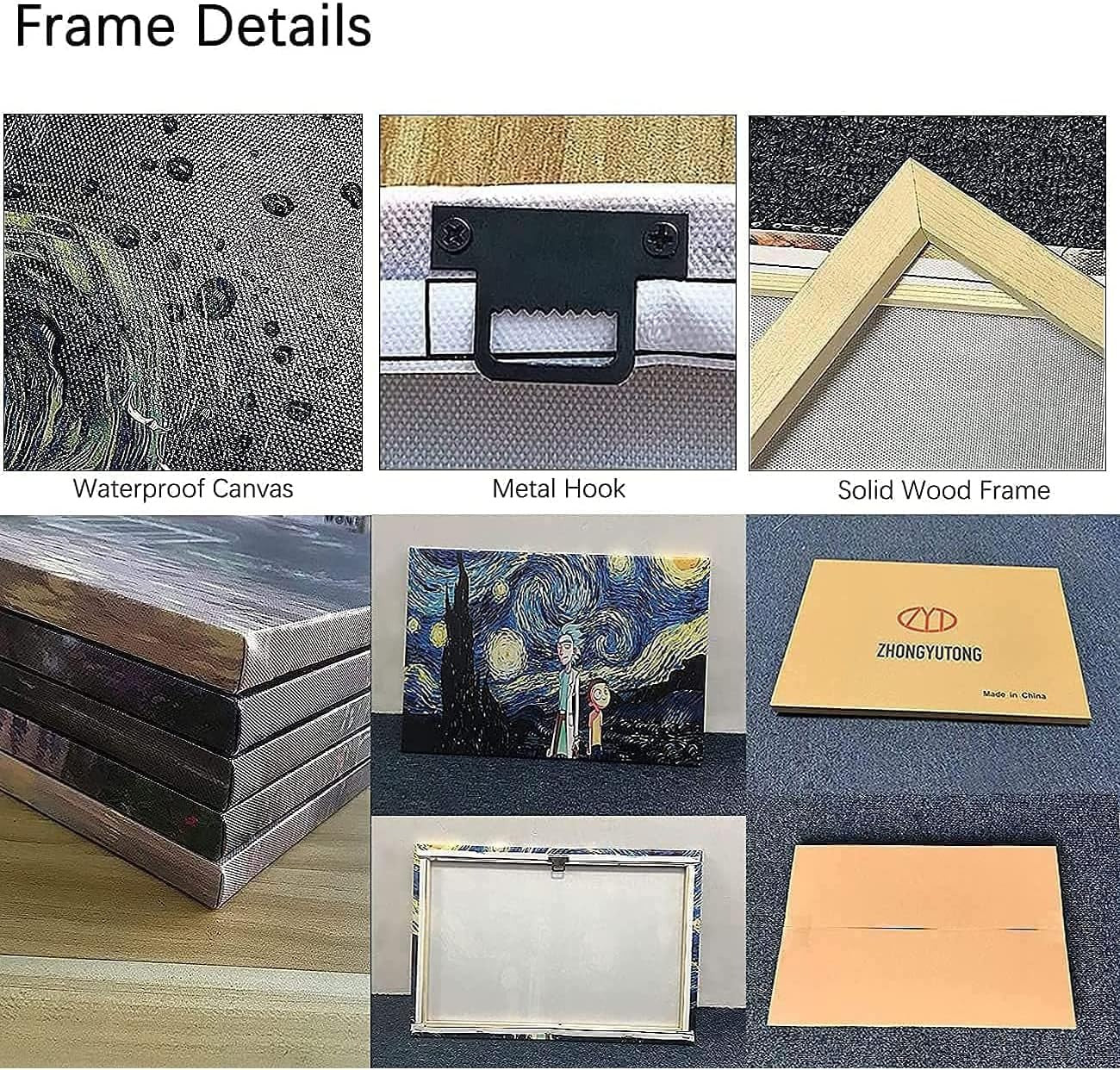 Premium Islamic Calligraphy Wooden Wall Frame Set (3 Pieces)