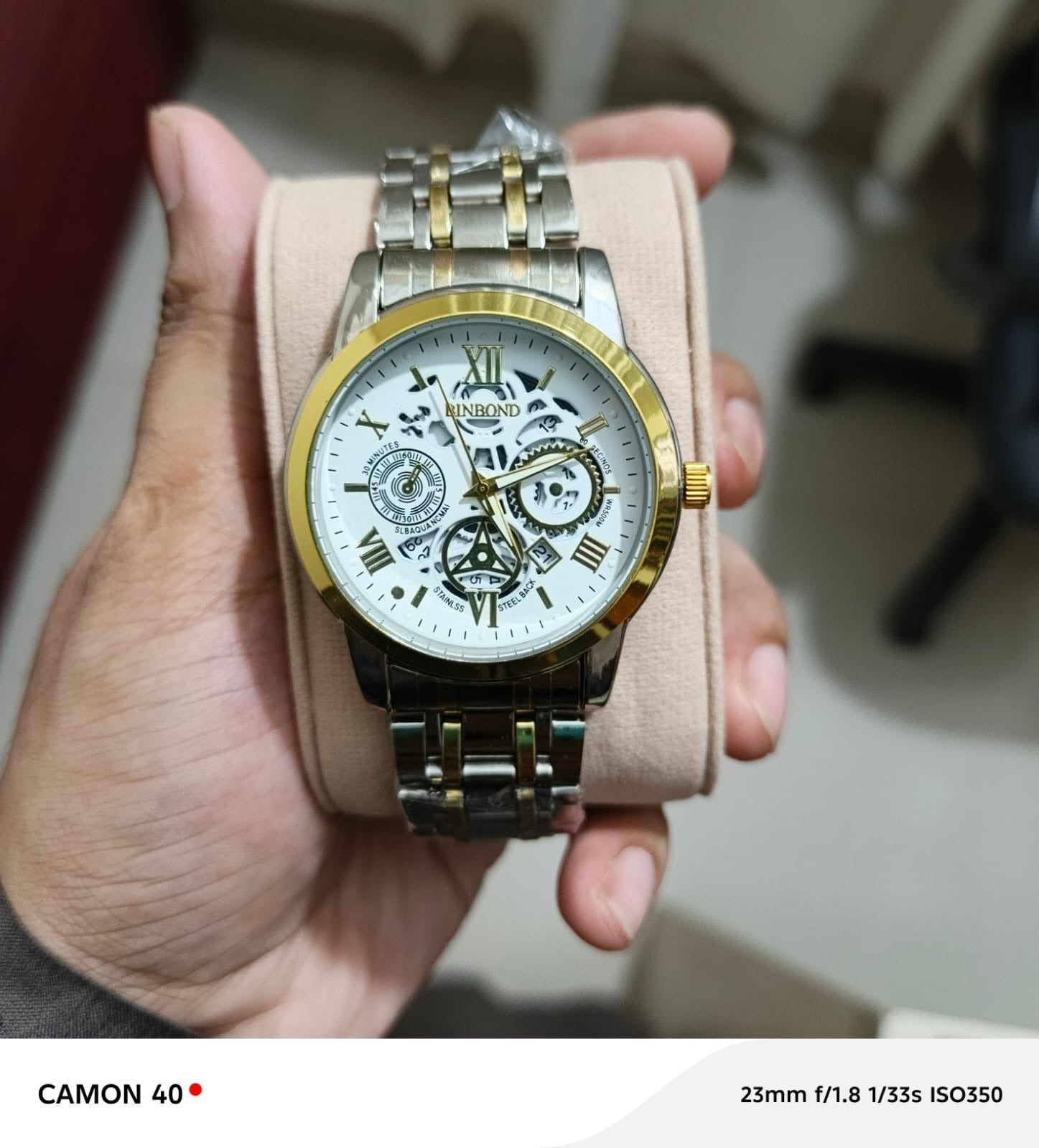 Men’s Luxury Analog Watch – Premium Stainless Steel Design