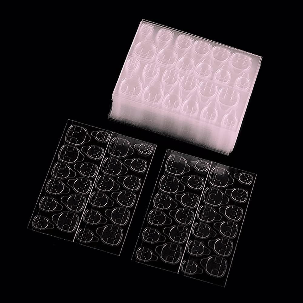 Press On Nail Glue Tabs 5/10 Pack – Clear Double-Sided Adhesive Stickers