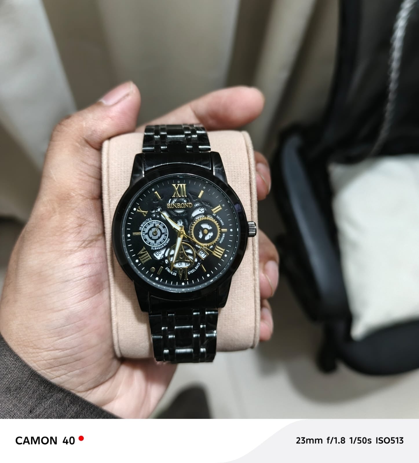 Men’s Luxury Analog Watch – Premium Stainless Steel Design