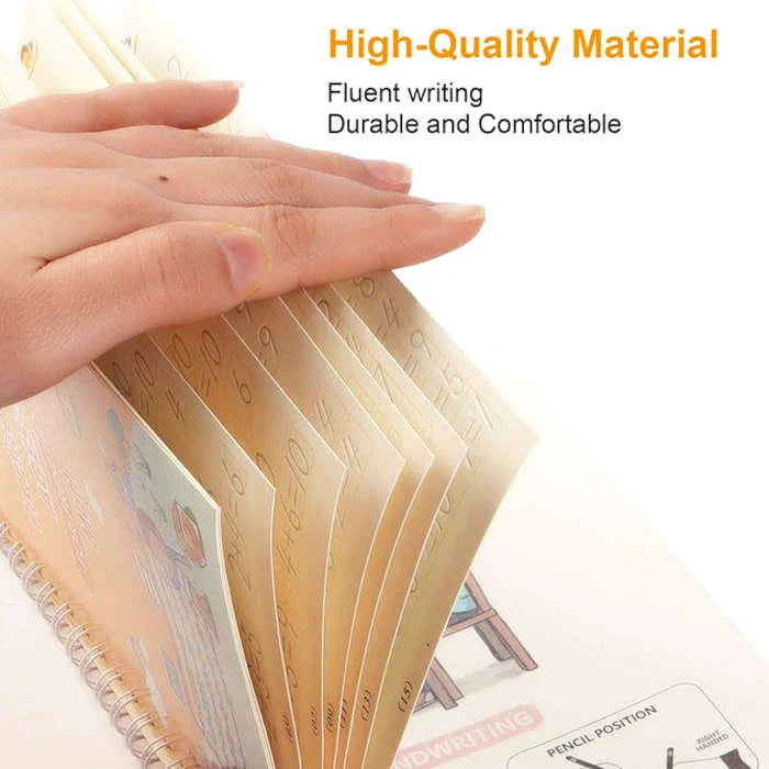 Kids Magic Practice Copybook Set – Reusable Writing & Learning Kit (4 Books)